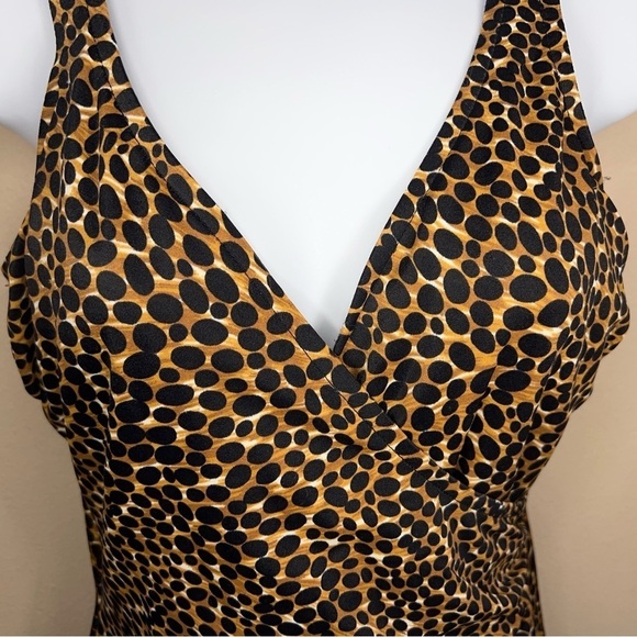 VINTAGE MIRACLE SUIT LARGE LEOPARD RETRO PINUP CUPS CLASSIC ANIMAL PRINT - Picture 6 of 12